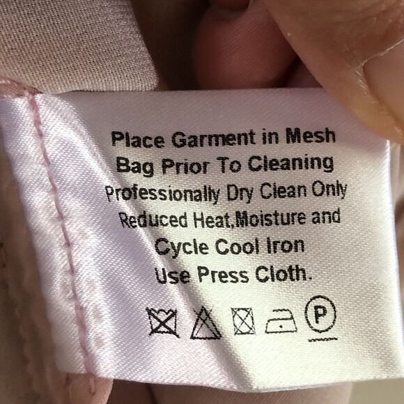 Kunling Sequin Lined Short Sleeve Rose Mauve Dress Size 16 NWT - Picture 11 of 12